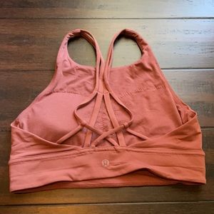 Lululemon x SoulCycle Ride and Reflect bra Adobe Dust